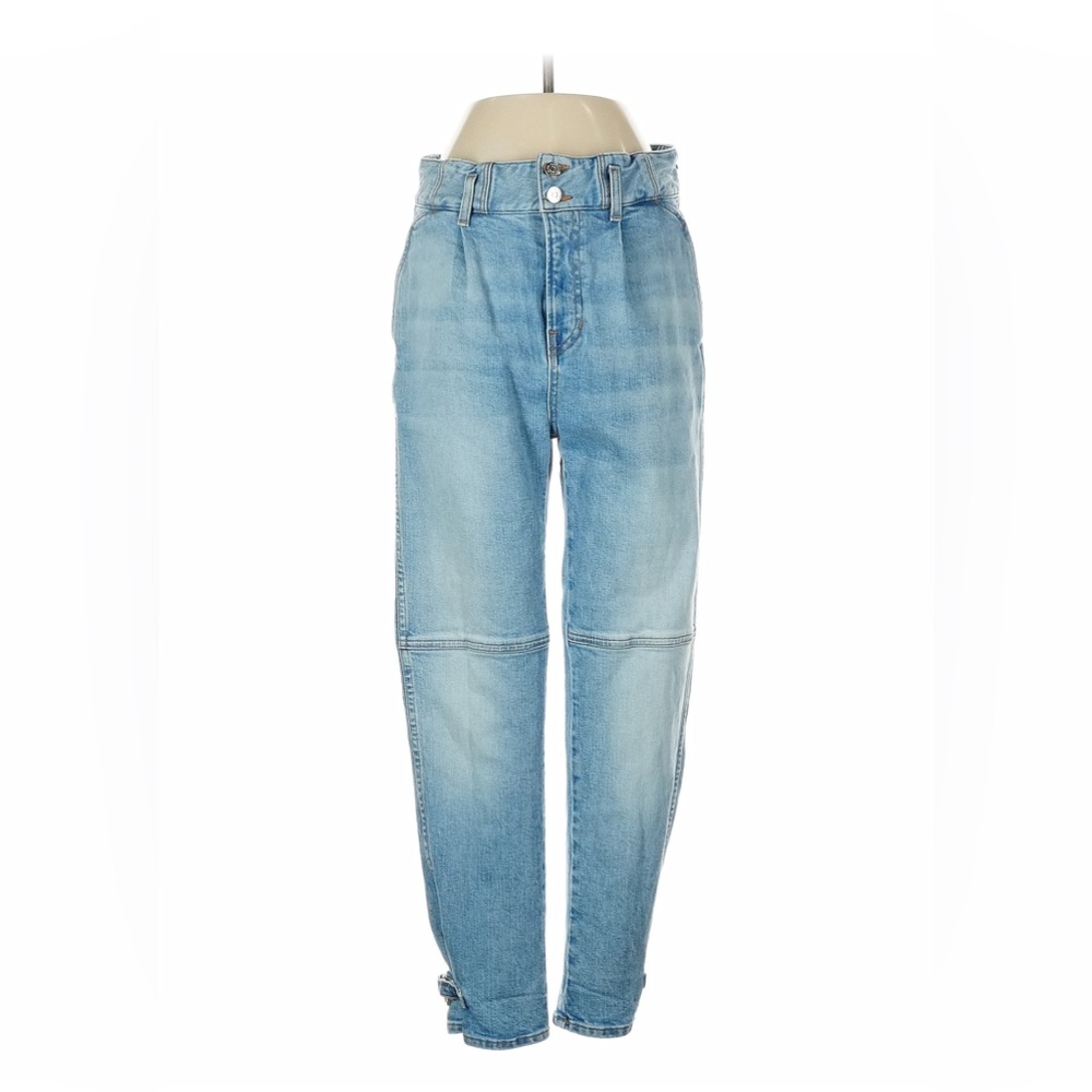 Veronica Beard Sky Blue High Rise Jeans